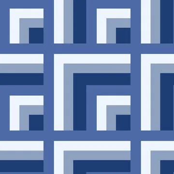 Seamless pattern - needlework - patchwork or patchwork. Design element Illustrazione stock