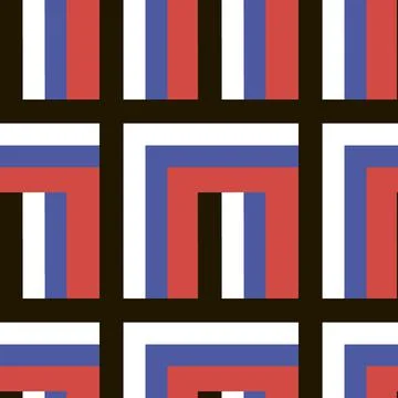 Seamless pattern - needlework - patchwork or patchwork. Design element Illustrazione stock