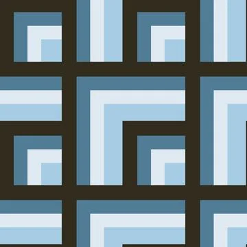 Seamless pattern - needlework - patchwork or patchwork. Design element Illustrazione stock