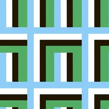 Seamless pattern - needlework - patchwork or patchwork. Design element Stockillustratie