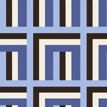 Seamless pattern - needlework - patchwork or patchwork. Design element Stock Illustration