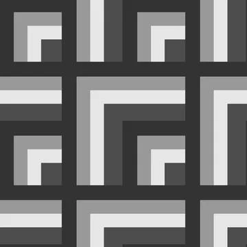 Seamless pattern - needlework - patchwork or patchwork. Design element Illustrazione stock