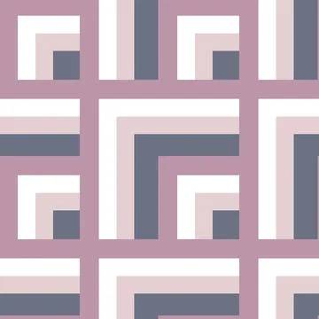 Seamless pattern - needlework - patchwork or patchwork. Design element Illustrazione stock