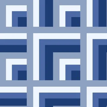 Seamless pattern - needlework - patchwork or patchwork. Design element 库存插图