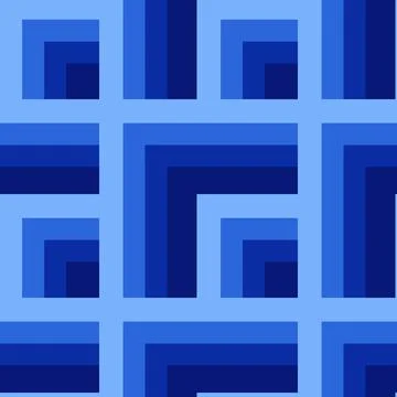 Seamless pattern - needlework - patchwork or patchwork. Design element Illustrazione stock