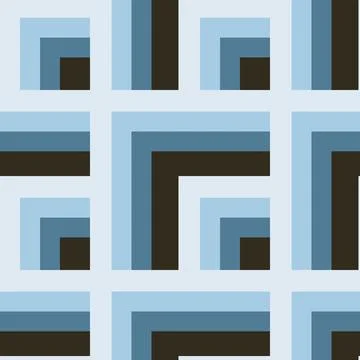 Seamless pattern - needlework - patchwork or patchwork. Design element Illustrazione stock