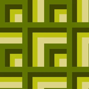 Seamless pattern - needlework - patchwork or patchwork. Design element Illustrazione stock