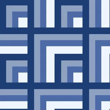 Seamless pattern - needlework - patchwork or patchwork. Design element Illustrazione stock