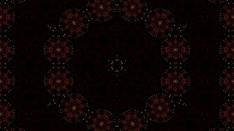 Seamless pattern of neon mandala background Stock Illustration