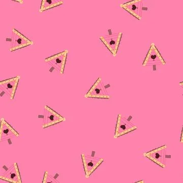 Seamless pattern nest bird house cartoon vector Stock Illustration