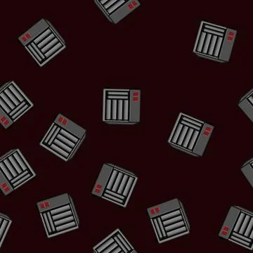 Seamless pattern Network attached storage device for data server Stock Illustration