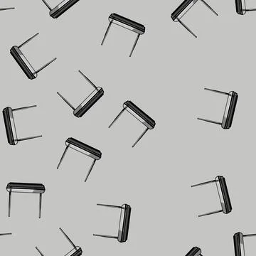 Seamless pattern network router cartoon vector Stock Illustration