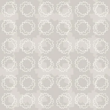 Seamless pattern. Neutral cream polka dot circle background. Elegant minimal off Stock Illustration