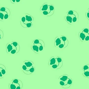 Seamless pattern neutrophil cell defending human body against infection Stock Illustration