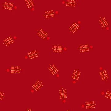 Seamless pattern new chinese firecracker cartoon vector イラスト素材