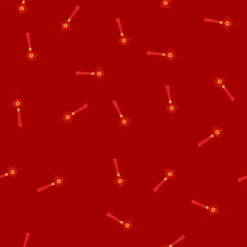 Seamless pattern new chinese lucky knot cartoon vector イラスト素材