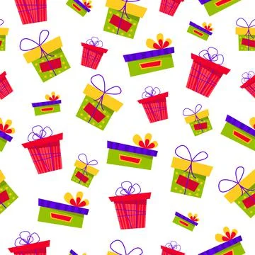 Seamless pattern for the New Year holiday. Stock Illustration