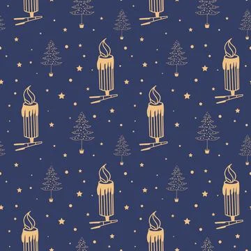 Seamless pattern for the new year for printing Stock Illustration