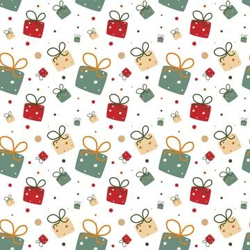 Seamless pattern for the new year for printing Stock Illustration