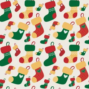 Seamless pattern for the new year for printing Stock Illustration
