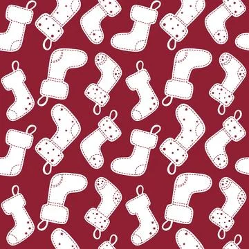 Seamless pattern for the new year for printing Stock Illustration