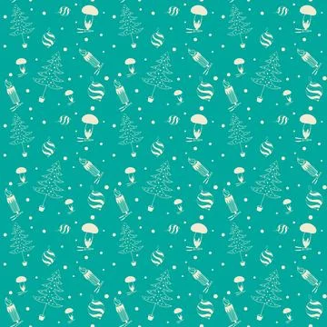 Seamless pattern for the new year for printing Stock Illustration