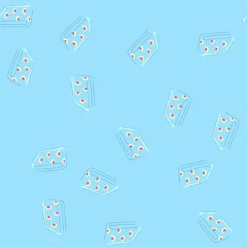Seamless pattern newborn blanket baby cartoon vector Stock Illustration