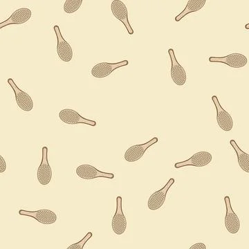 Seamless pattern newborn soft baby brush cartoon vector イラスト素材