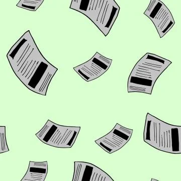Seamless pattern with news icon. Stock Illustration
