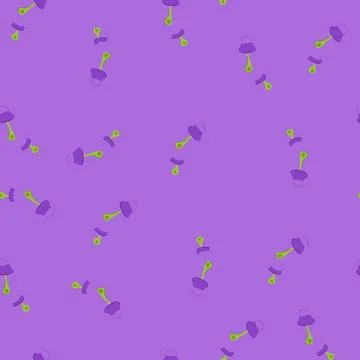Seamless pattern noise earplug cartoon vector Stock Illustration