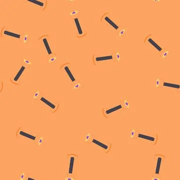 Seamless pattern nose piercing fashion cartoon vector Stock Illustration