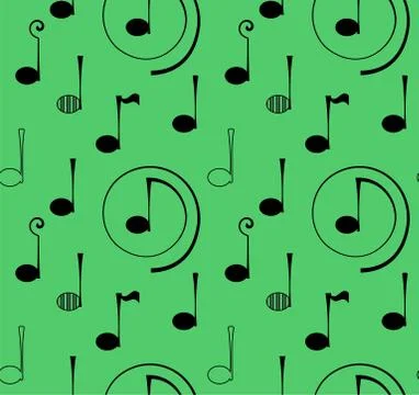 Seamless pattern note music Stock Illustration