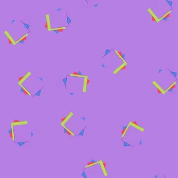 Seamless pattern notes memo paper cartoon vector Illustration
