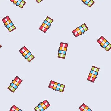 Seamless pattern notice note sticker cartoon vector 스톡 일러스트