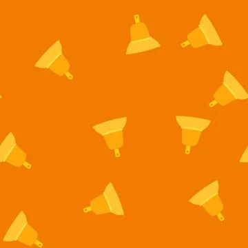 Seamless pattern notification bell cartoon vector イラスト素材