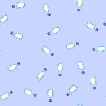 Seamless pattern nourishing face toner cartoon vector 스톡 일러스트