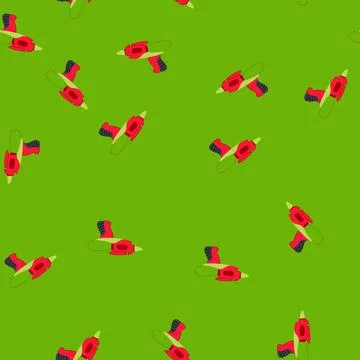 Seamless pattern nozzle water gun toy cartoon vector Stock Illustration