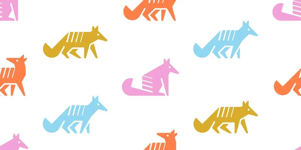 Seamless pattern with Numbats Stock Illustration