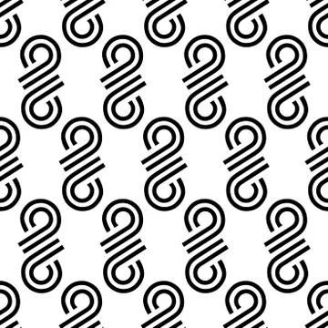 Seamless pattern with number 9 and 6, modern stylish image. Stock Illustration