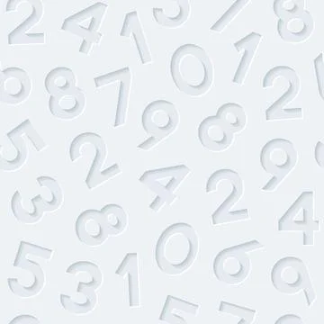 Seamless pattern with numbers Stock Illustration