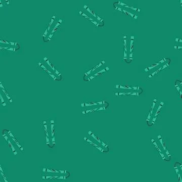 Seamless pattern nunchaku weapon for martial arts practice and training Illustrazione stock