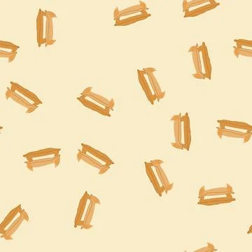 Seamless pattern nutrition cereal bag cartoon vector Stock Illustration