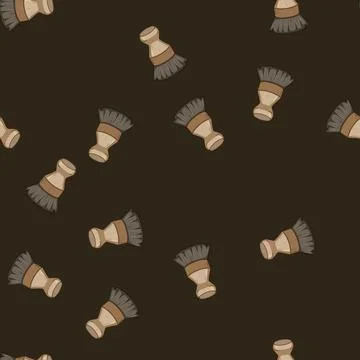 Seamless pattern nylon mushroom brush cartoon vector Stockillustratie