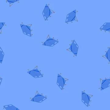 Seamless pattern object camping cot cartoon vector Stock Illustration