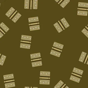 Seamless pattern object door hinge cartoon vector Stock Illustration