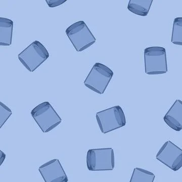 Seamless pattern object glass cup cartoon vector Stockillustratie