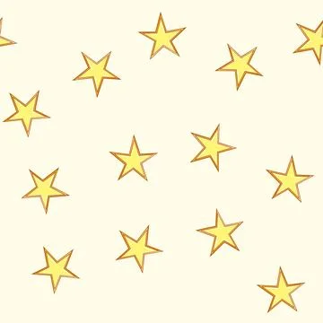 Seamless pattern object star cartoon vector 스톡 일러스트