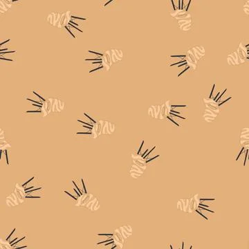 Seamless pattern object wooden chair cartoon vector Illustrazione stock