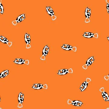 Seamless pattern ocean clown fish cartoon vector Stock Illustration
