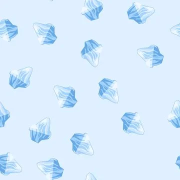 Seamless pattern ocean iceberg cartoon vector 스톡 일러스트